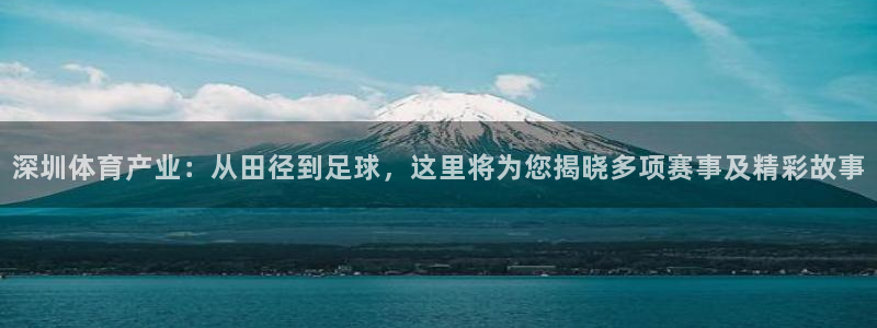 3377体育app登录入口：深圳体育产业：从田径到足球，这里将为您揭晓多项赛事及精彩故事